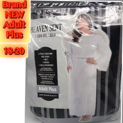 Heaven Sent plus size 18-20 Costume Brand New Includes: Dress Belt Halo headband