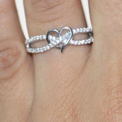 Sparkly Heart Ring