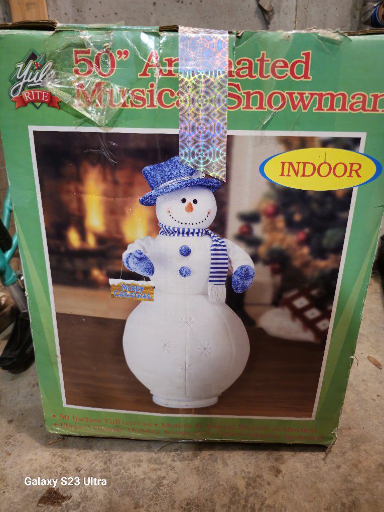 Indoor Musical Snowman  $30 Make Me An Offer You Might Be Surprised