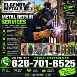 Mobil welding. Fixing all metals Gate Fence Handrail Weld