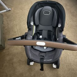 Even flow car seat stroller with base