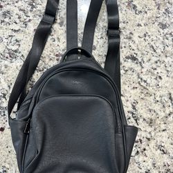 Mini leather backpack purse