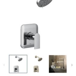 GENTA XL Shower Trim And Shower Head Chrome