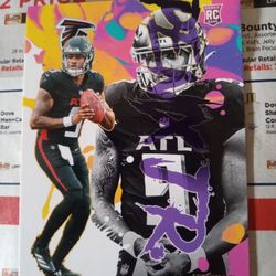 Falcons QB Michael Penix Football Cards ,3 R/c .