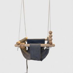 Indoor Outdoor Baby Swing with 3-Point Harness