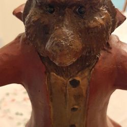 Vintage Monkey In Waistcoat Candelabra 