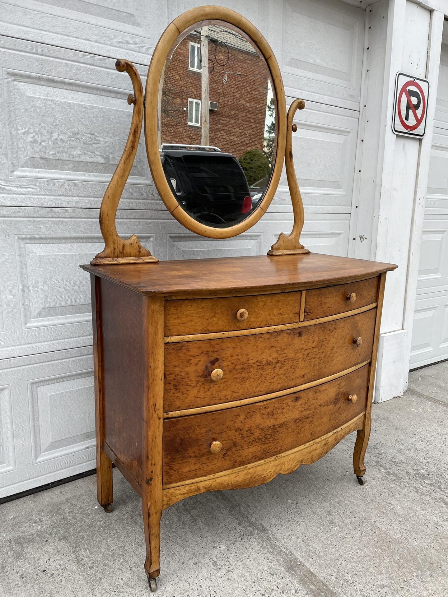Beautiful 19th Century Antique Dresser with Mirror for Sale in Brooklyn ...
