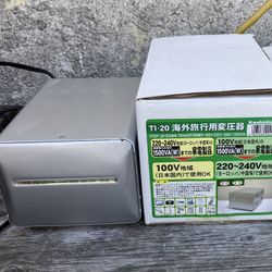 KASHIMURA NTI-20 Voltage Converter 100V/220-240V 1500W Transformer JAPAN