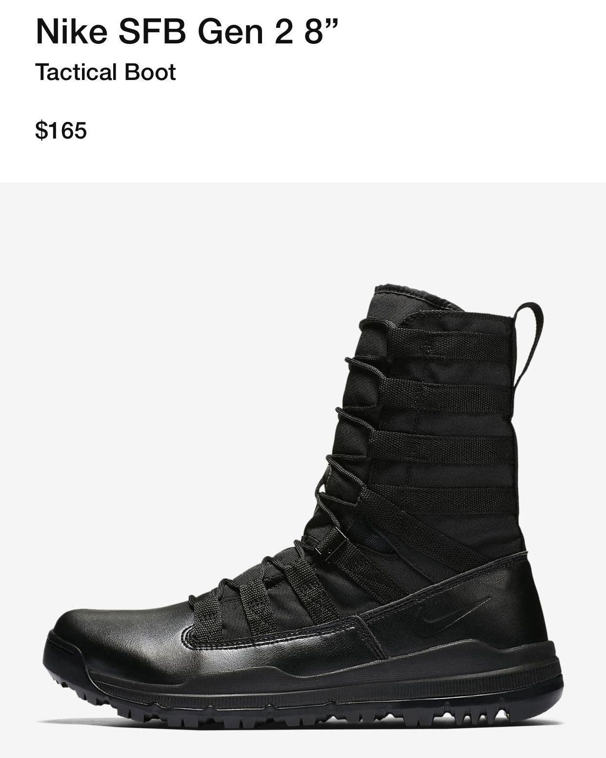 Nike sfb gen 2 8 black online