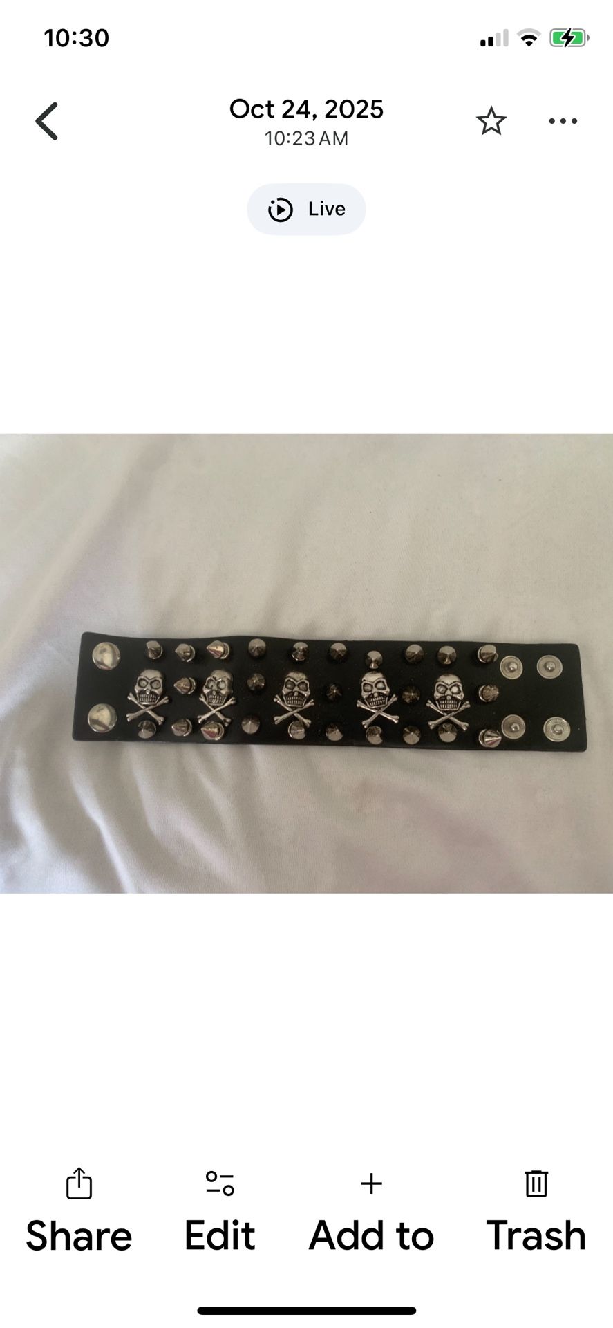 Leather Spike Bracelet