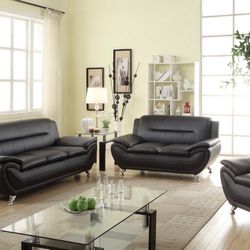 New Black sofa and love seat 🎉we finance just $39 down payment