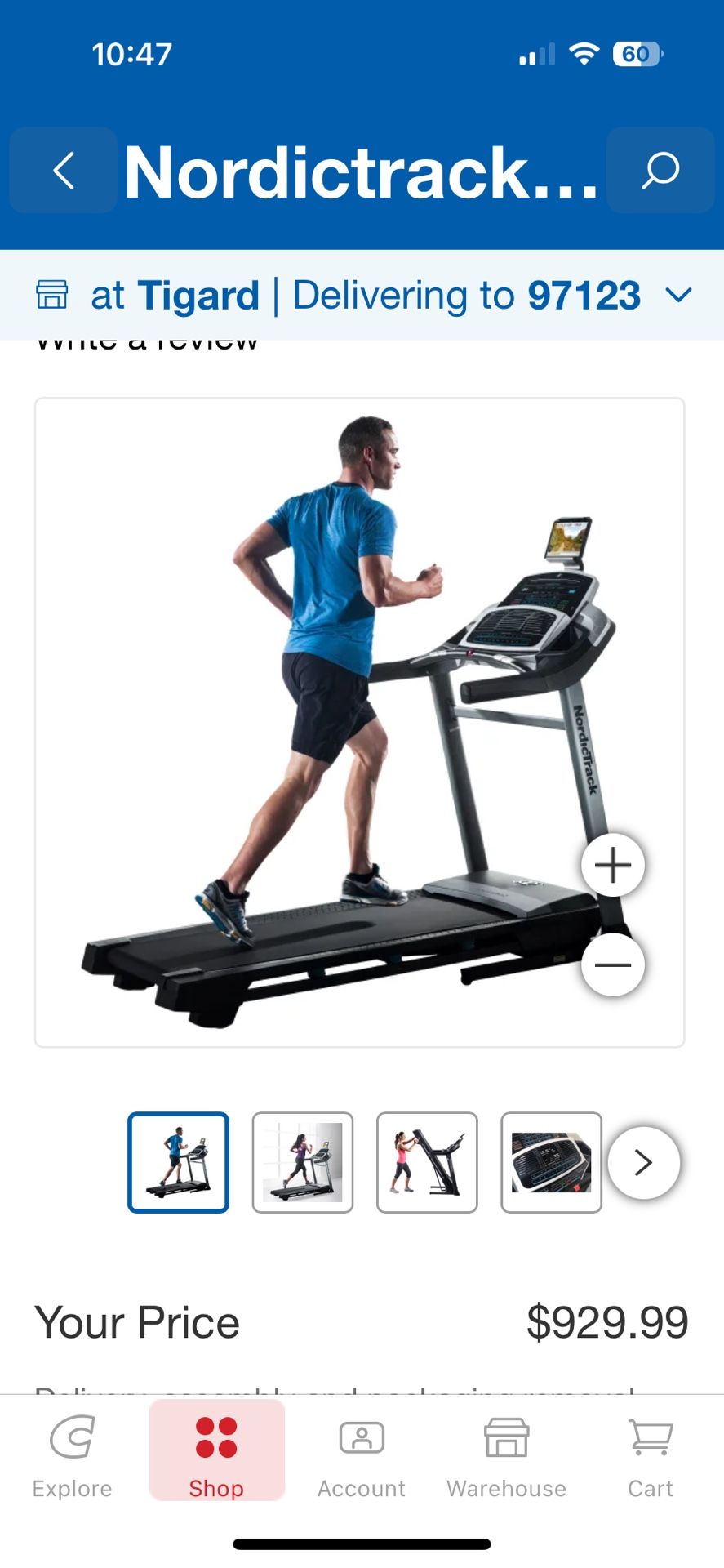 NordicTrack Z 1300i Treadmill