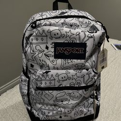 Patterned Jansport Backpack