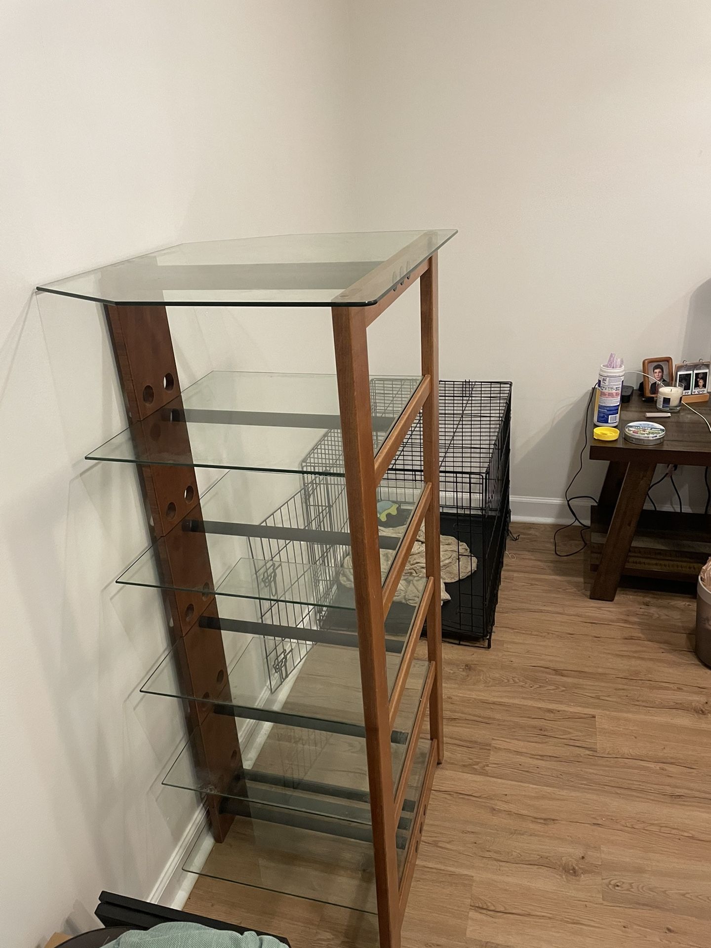 6-Tier Glass Tower Shelving 