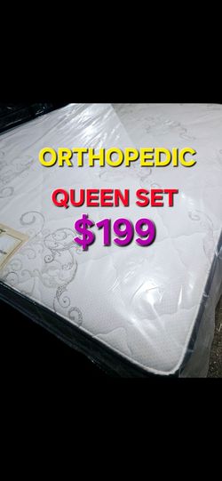 Brand New  !! Queen set  $199 (( Mattress And Box Spring  ))