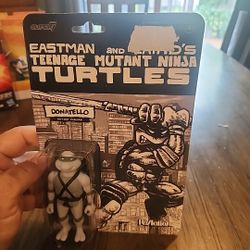 Super7 - Teenage Mutant Ninja Turtles - Reaction Wv9 - Donatello (Comic Greyscal