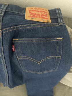 Like NEW original 501 Button Fly Men’s Jeans Dark Blue Wash