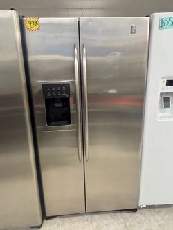 GE Stainless Steel Side-by-Side Refrigerator
