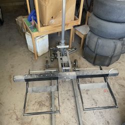 Floor Jack Hydraulics Foot Pump High Lift Riding Lawn Mower ATV 25" High 300lb Capacity Heavy Duty