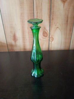 Green Glass Vase