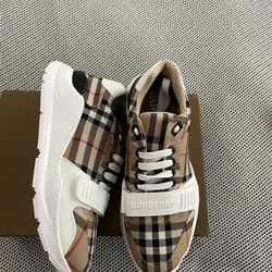Burberry Shoes Check And Suede 