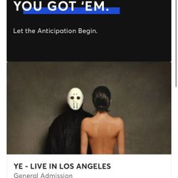 Kanye West- YE tickets 