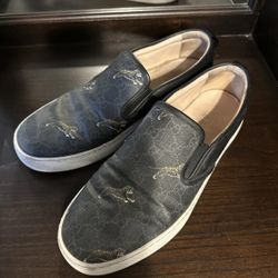 GUCCI GG Supreme Slip-On 'Tigers' Sneakers US 10.5 407362