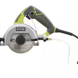 RYOBI 12 -Amps 4 in. Blade Corded Wet Tile Saw