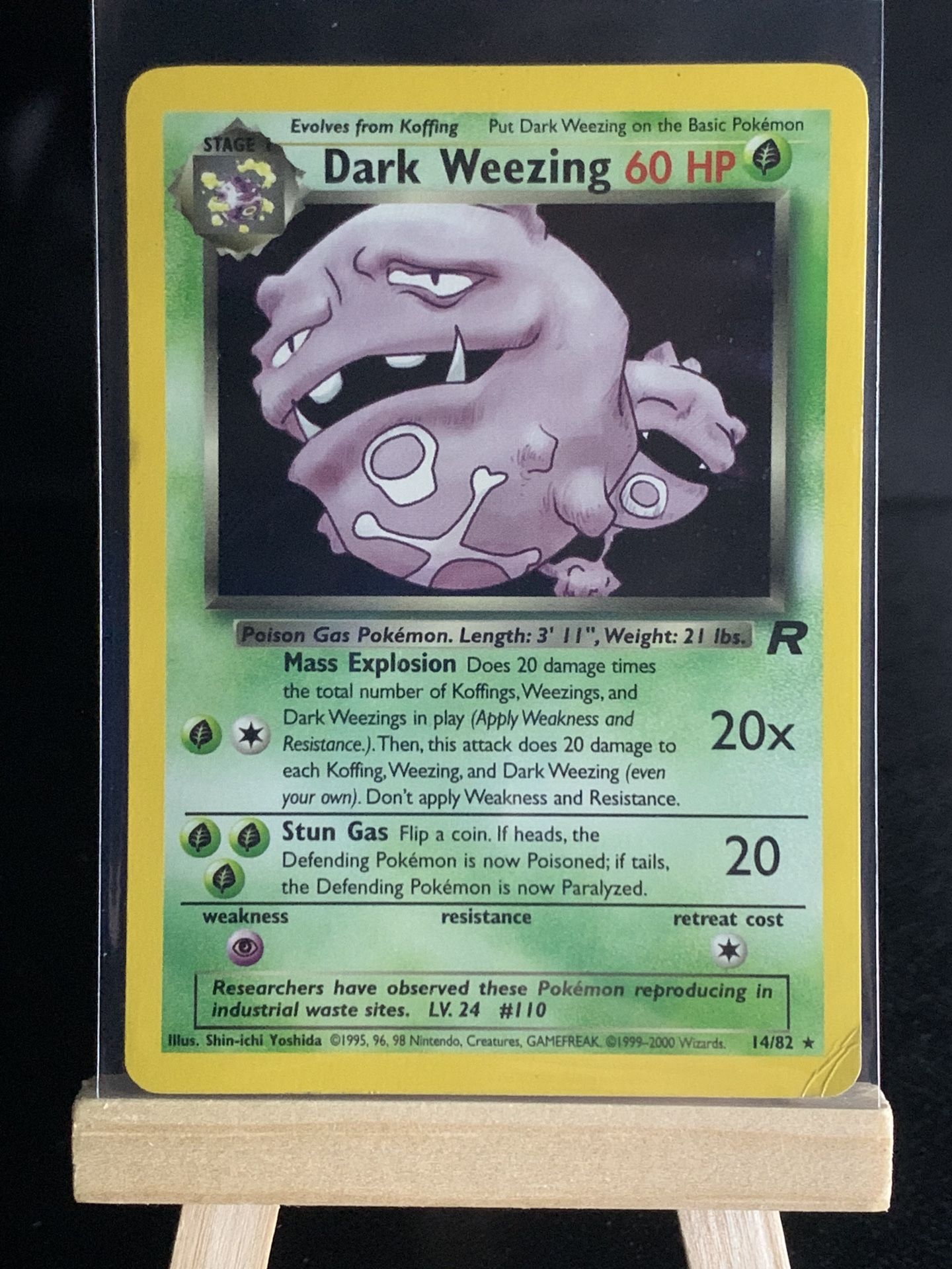 Pokémon Card | DARK WEEZING | 14/82 | Team Rocket | HOLO Rare | MP |
