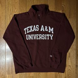 Texas A&M University Champion 1/4 Zip Size XL