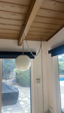 Vintage plug in Globe Light