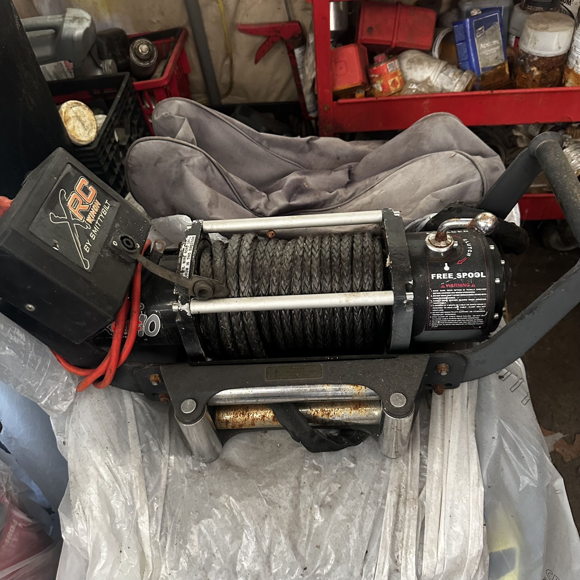 Smittyville X-Rc 12,000lb Winch W/ Controller And Synthetic Line
