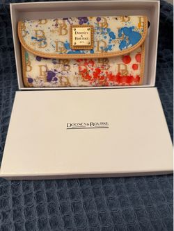 Dooney & Bourke 1975 Splash Continental Wallet (Never Used)