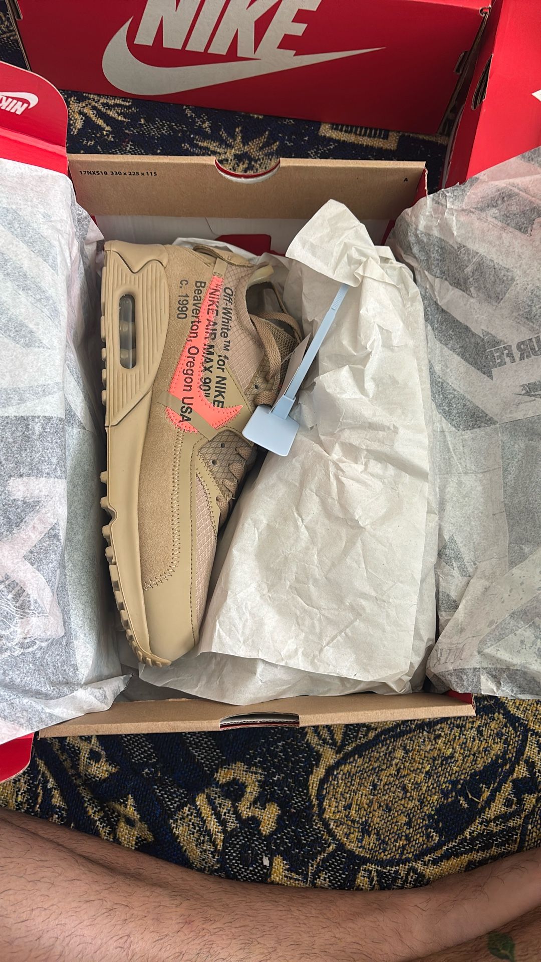 Nike Off White Air Max Desert Ore