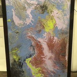 24” X 36” Original Abstract. Was $300. Sell Today For $75 
