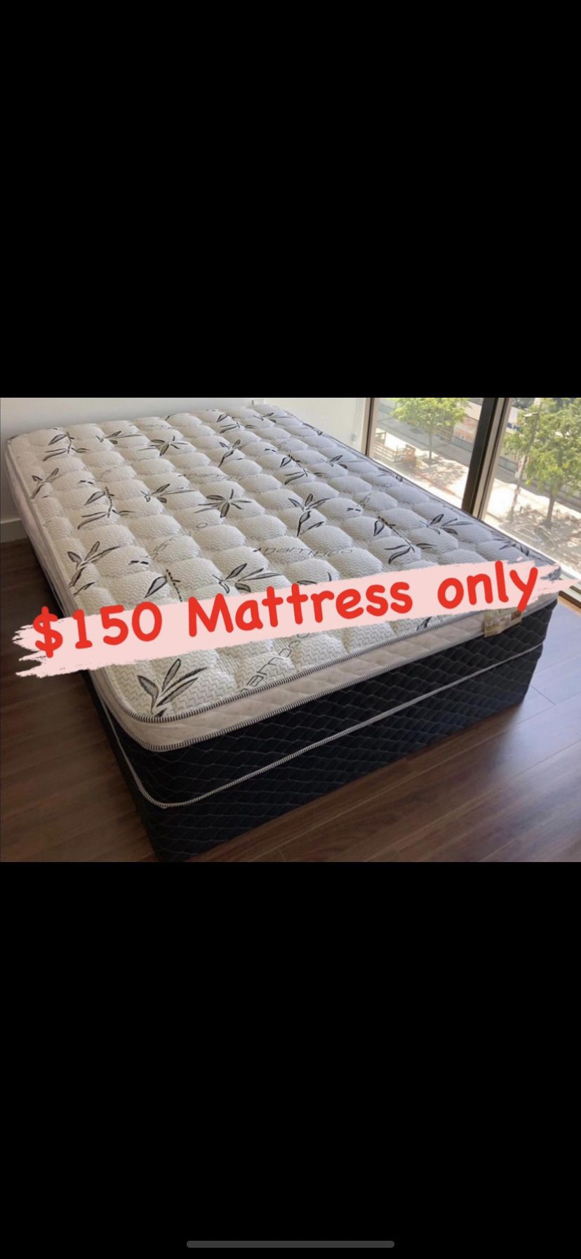 new orthopedic Pillow top mattresses Colchones nuevos ortopédicos pillow top   Queen size  $200 - $260 With Box Spring   Full size  $190 - $240 With B