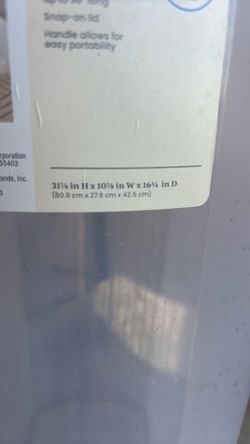 Clear trash can
