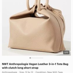 NWT Anthropology  Tote Bag