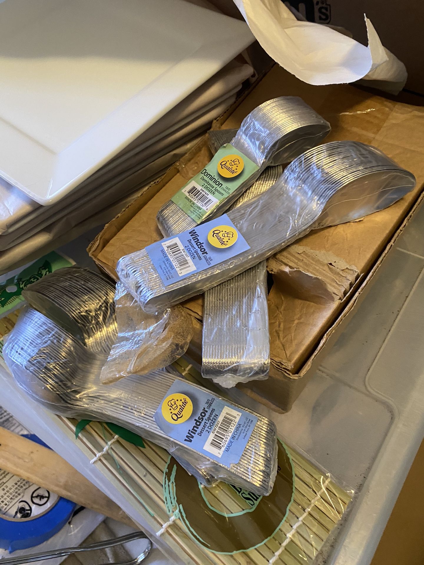 Sauce bottles and restaurant equipment
