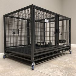 Brand New Heavy Duty Stackable 43” Dog Kennel