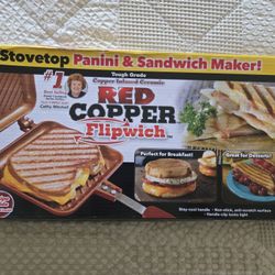 New Red Copper sandwich maker only$12!