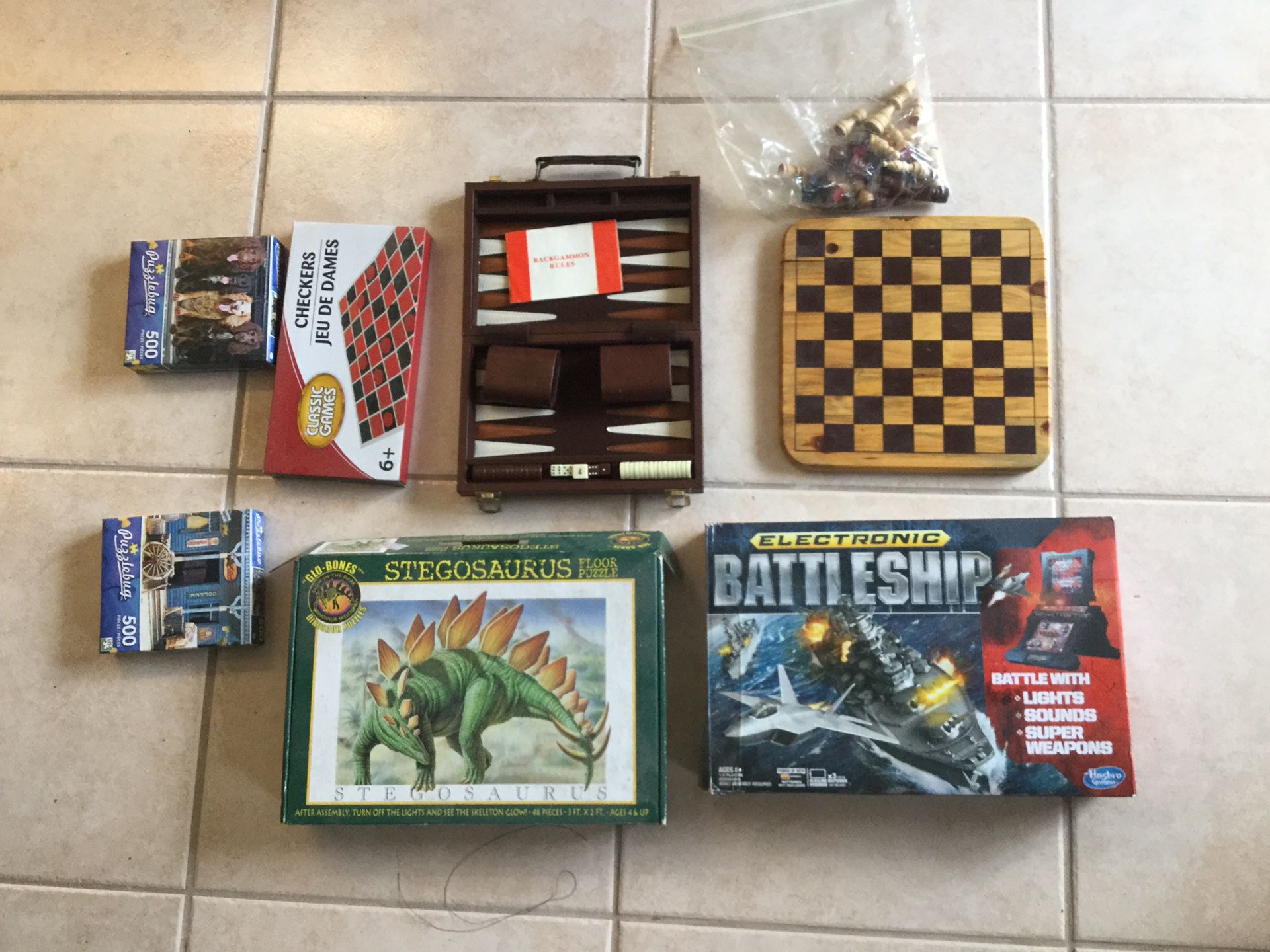 Assortment of games and puzzles for those rainy days