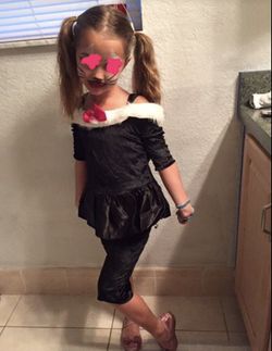 Youth Halloween Costume Deluxe Cat w/tail ( s) -4/6