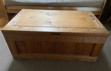 This End Up Wood Coffee Table Storage Box