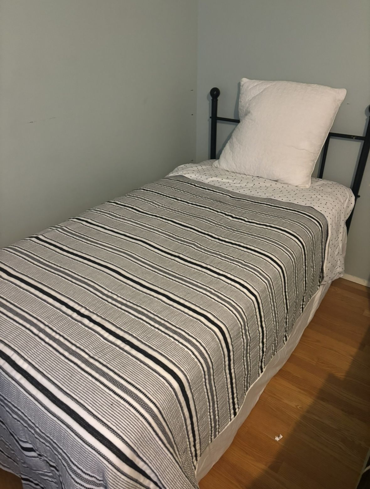 Twin bed Frame, Box Spring And Mattress