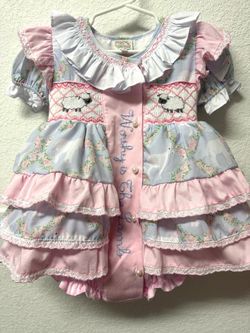 Girl Toddler Boutique Skirted Bubble (Worthy is the Lamb) -3T