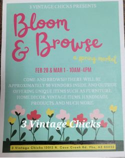 SPRING MARKET Vintage antiques and home decor sale!! 3 Vintage Chicks