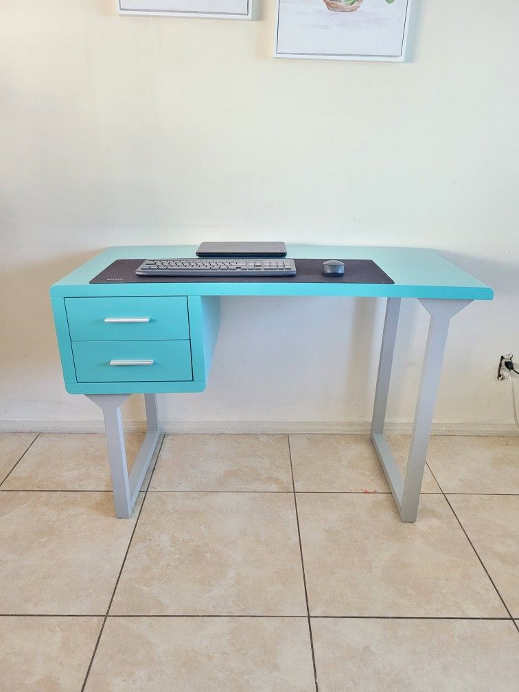 Retro Turquoise Writing Desk