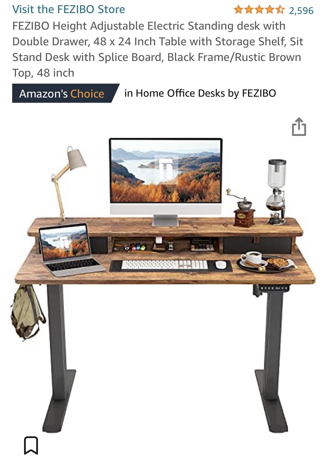 Height-Adjustable Electric Standing Desk