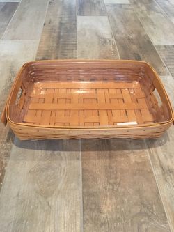 Longaberger Serving Tray with Plastic Protectors 1995